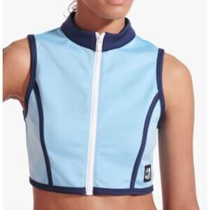 New Balance X Staud Neoprene Alaskan Blue Crop Top M